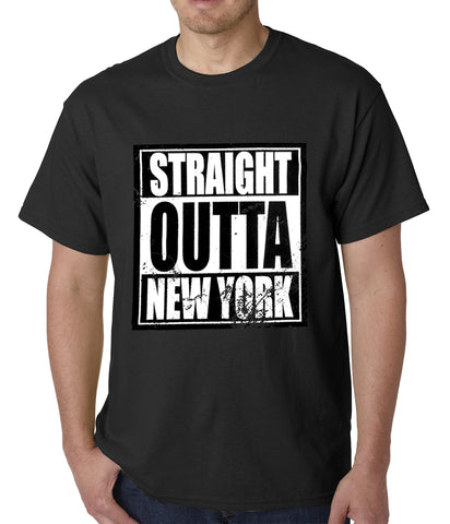 Straight Outta New York Mens T-shirt