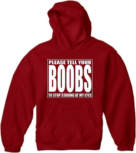 Does this shirt make my boobs look too big HoneVille™ Hooded Hoodie  Sweatshirt
