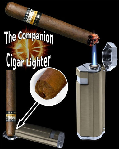 The Companion Two in One Cigar Lighter With Hole Punch – Bewild