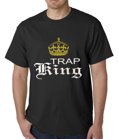 Trap King Golden Crown Mens T-shirt