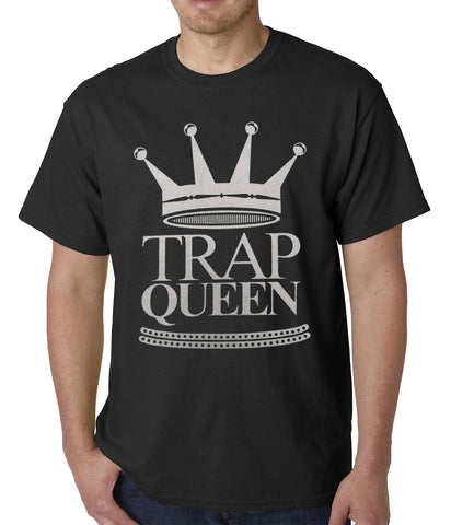 Trap Queen Full Silver Mens T-shirt