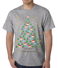 Ugly Christmas Tee - Emoji Christmas Tree Ugly Christmas Mens T-shirt