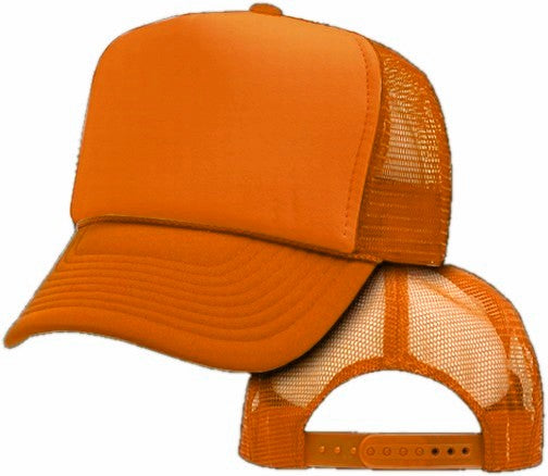 Vintage Trucker Hats - Solid Orange Trucker Cap – Bewild