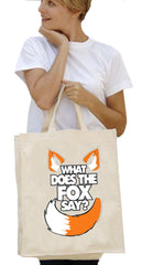 What Does The Fox Say? Canvas Tote Bag 