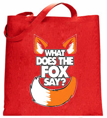 What Does The Fox Say? Canvas Tote Bag