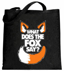 What Does The Fox Say? Canvas Tote Bag